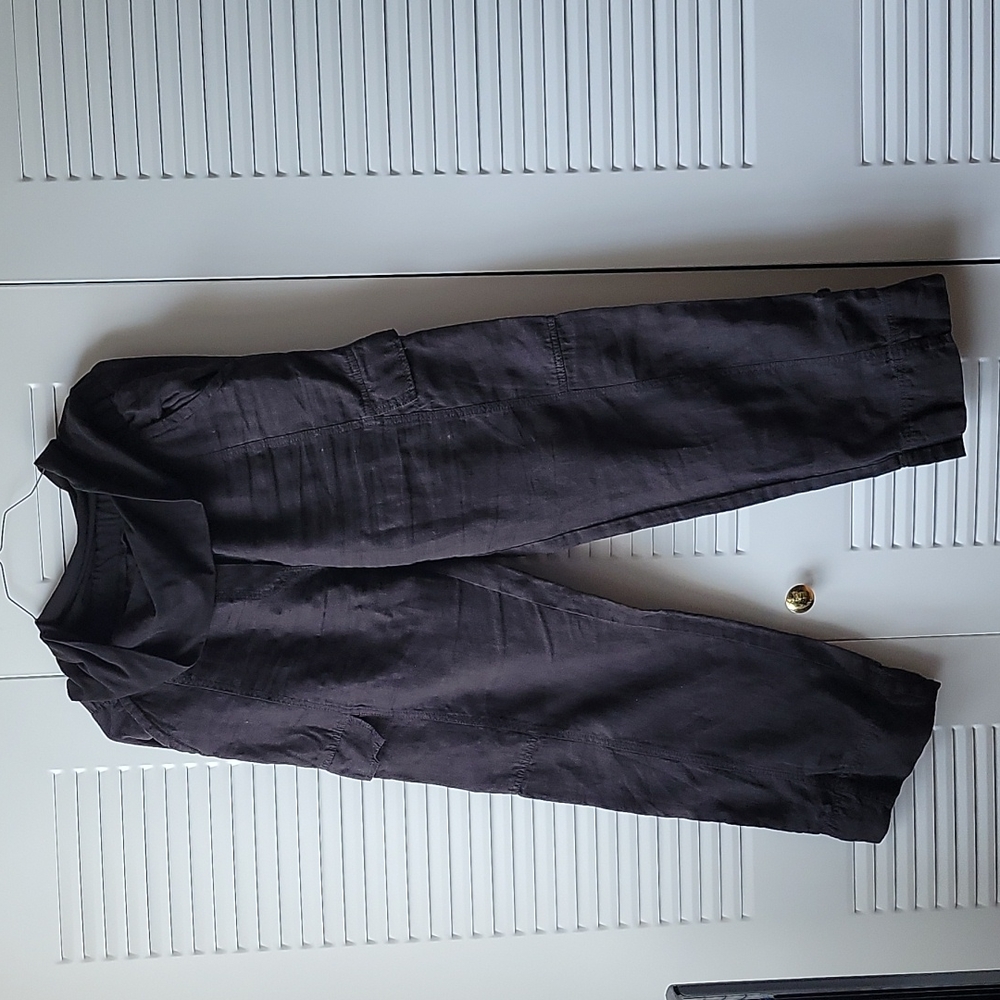DKNY Maternity linen cargo pants